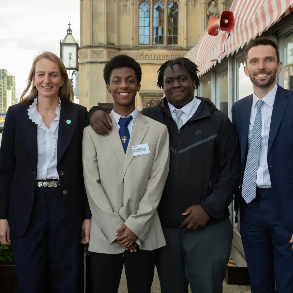 alumni ambassadors and allchild staff at houses of parliament