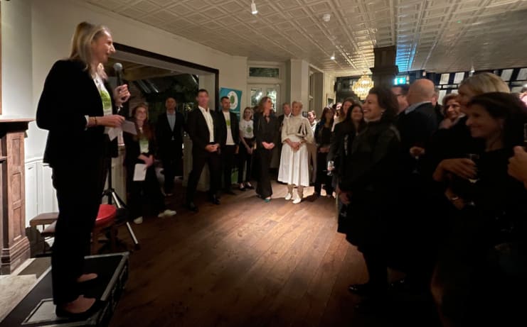 West London Zone CEO Louisa Mitchell talks to guests at Princess Royal event