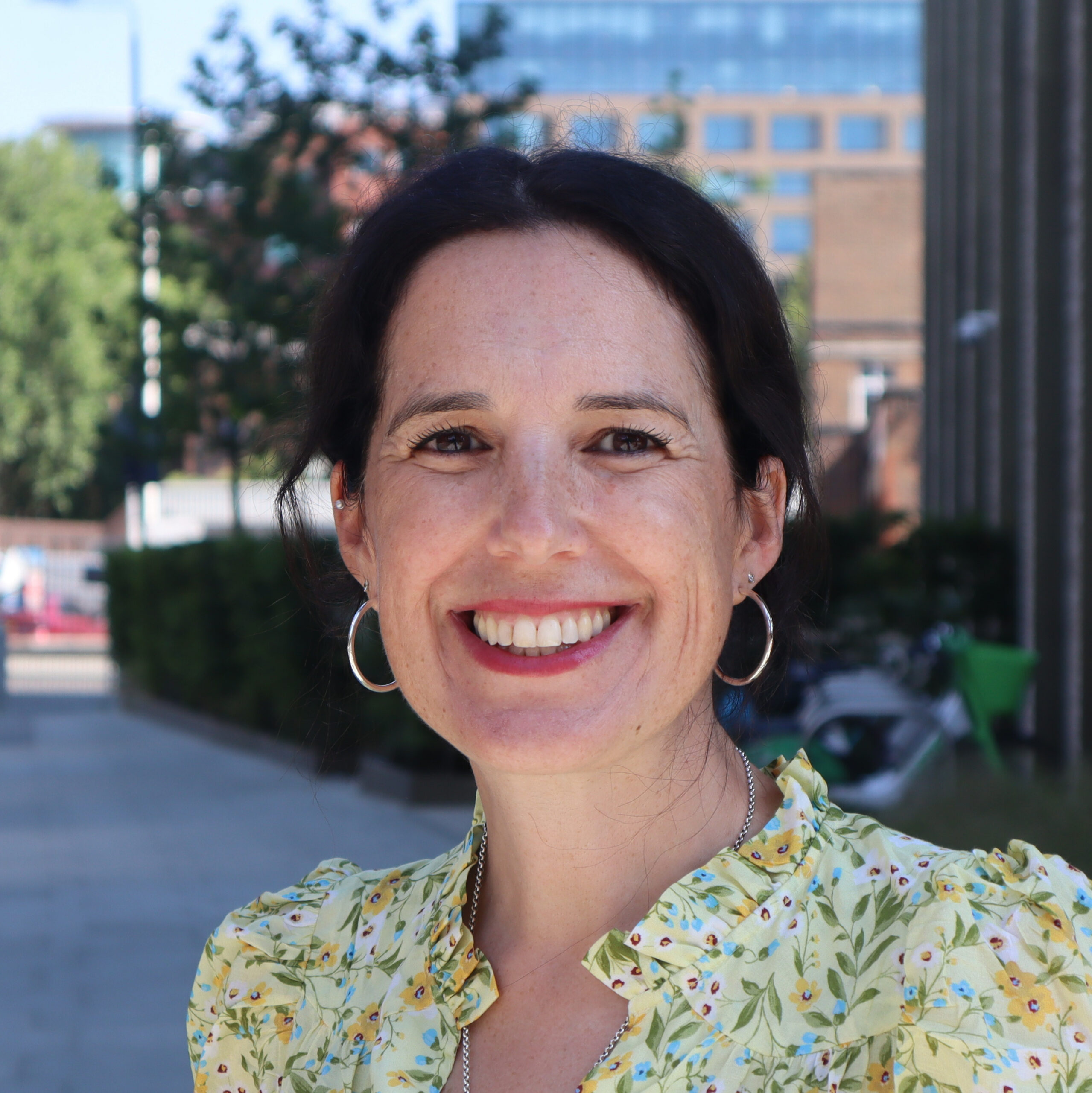 Photo of AllChild Programme Director Jaime Smith standing outside